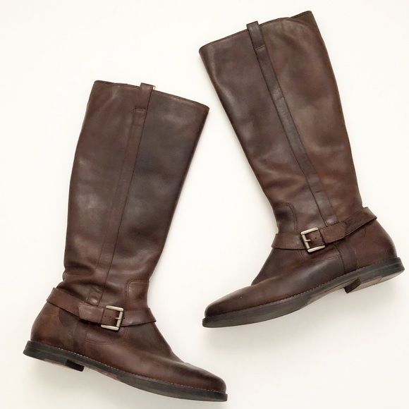 Cole Haan Brown Knee High Leather Riding Boots 8.5 - Picture 1 of 8